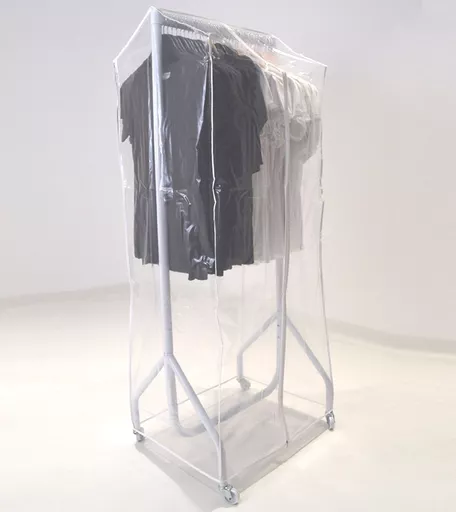 Clear Single Zip Cover for 2ft Heavy Duty Clothes Rail