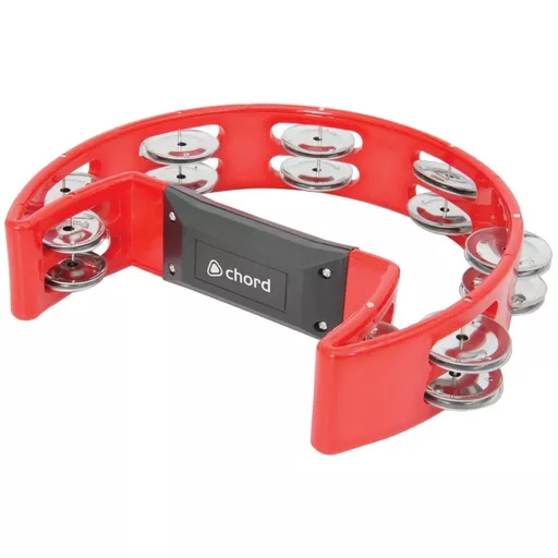 Chord Tambourine Single D - Red