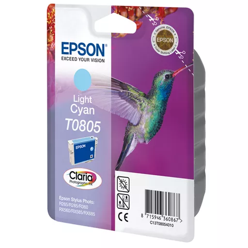 Epson C13T08054010/T0805 Ink cartridge light cyan, 330 pages ISO/IEC 24711 7.4ml for Epson Stylus Photo P 50/PX/PX 730/R 265