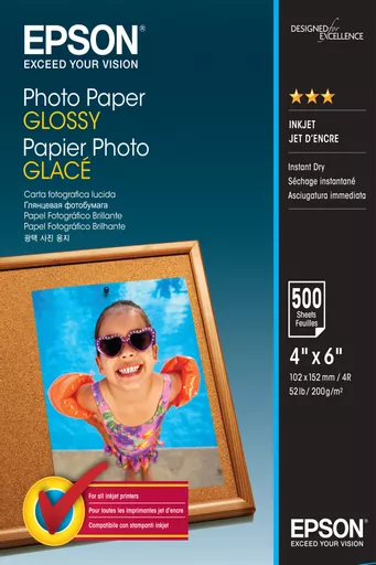 Epson Photo Paper Glossy - 10x15cm - 500 sheets