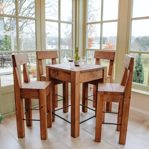 Lumber Twist Bar/Breakfast Table