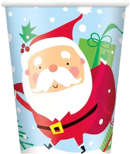 Colourful Santa Cups