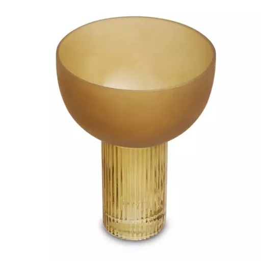 Glass Vase, Selene, Ochre, Small