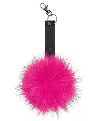 Faux Fur Pom Pom Key Ring