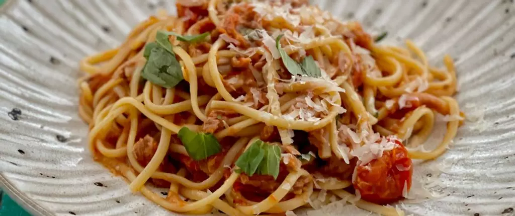 Tuna and Roast Tomato Linguine