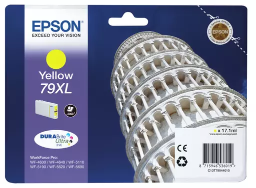 Epson C13T79044010/79XL Ink cartridge yellow high-capacity, 2K pages 17,1ml for Epson WF 4630/5110