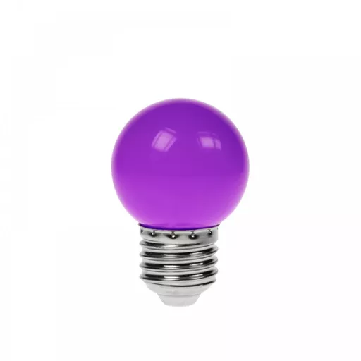 Prolite 1.5W LED Poly Golf Ball Lamp ES Purple