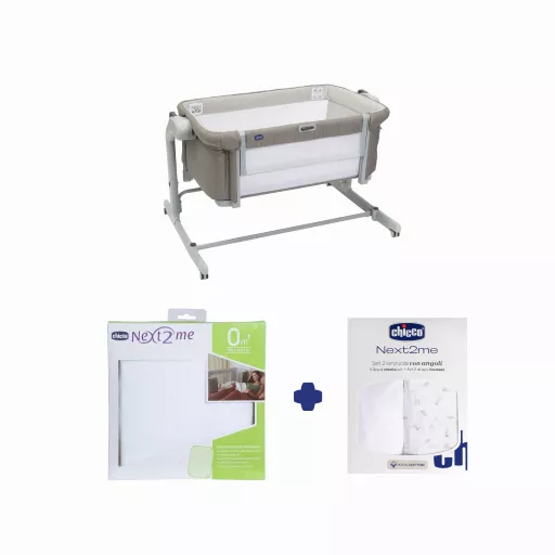 Chicco Next2Me Magic Evo Starter Bundle in Desert Taupe