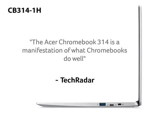 Acer Chromebook Intel Celeron N4020, 4GB, 64GB eMMC, 14 inch Full HD Display, Google Chrome OS, Silver