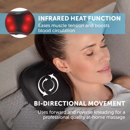 Massage pillow outlet with heat