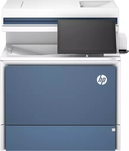 HP Color LaserJet Enterprise Flow MFP 5800zf Printer, Print, copy, scan, fax, Automatic document feeder; Optional high-capacity trays; Touchscreen; TerraJet cartridge