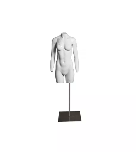 Ghost Matt White Female Headless Mannequin Torso + Stand