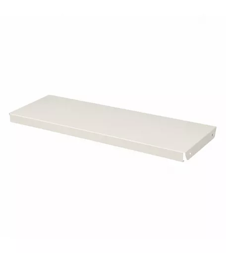 White Steel Twin Slot Shelf - 600mm Width