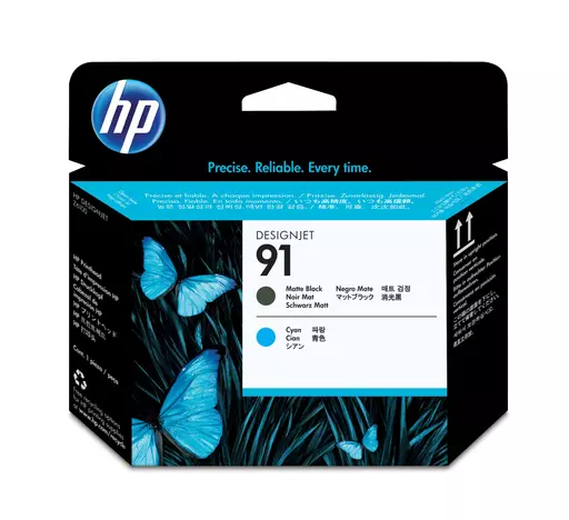 HP C9460A/91 Printhead black matt + cyan 24ml for HP DesignJet Z 6100
