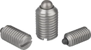 K0314 - Spring Plungers With Slot And Thrust Pin In Stainless Steel