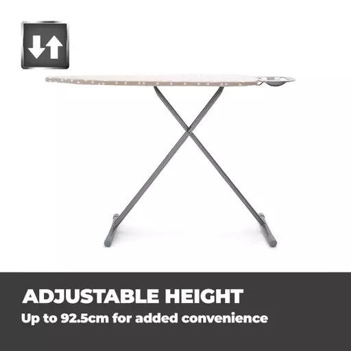 Small Ironing Board Silver with Geo Cover