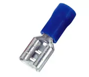 Blue Female Spade Terminals (Pack of 100) LONG - (Various)