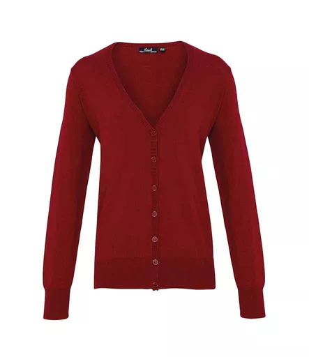 Premier Ladies Cotton Acrylic V Neck Cardigan