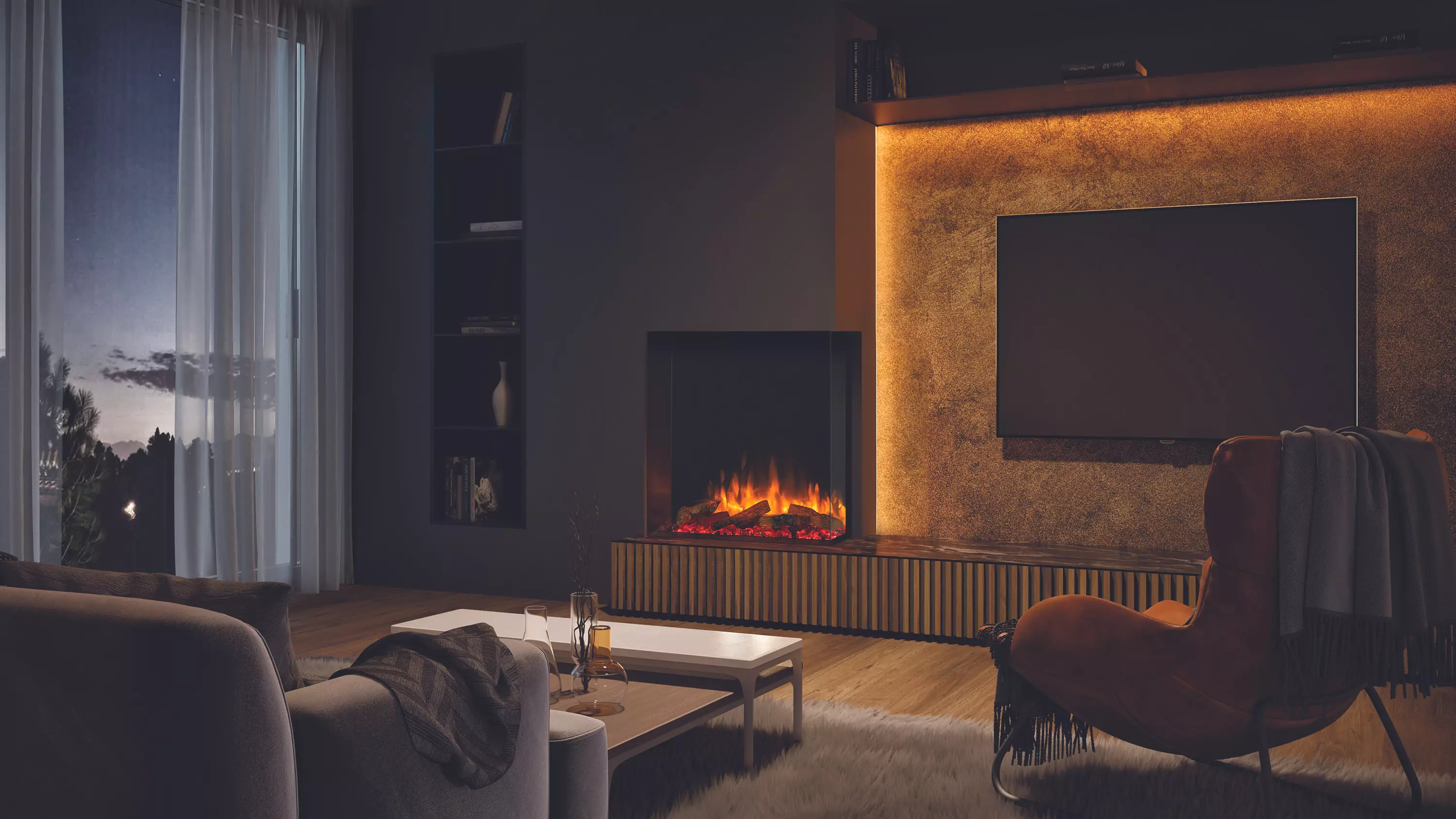 eReflex 75RW with Log Effect, installed as a two-sided fire shown with optional mood lighting system_ER7508.jpg