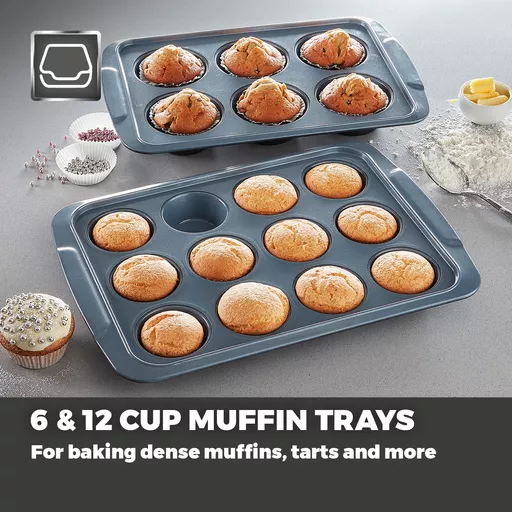 Cerasure 2 Piece Muffin Tray