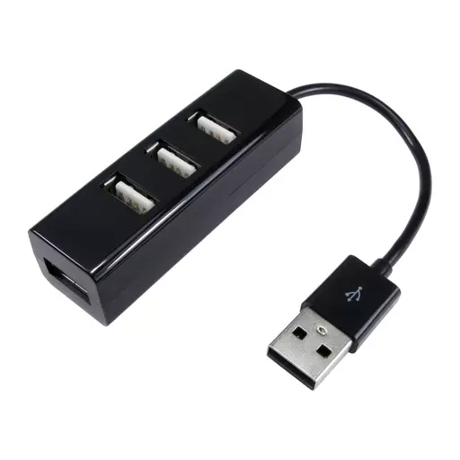 Cables Direct NLUSB2-205K interface hub USB 2.0 480 Mbit/s Black