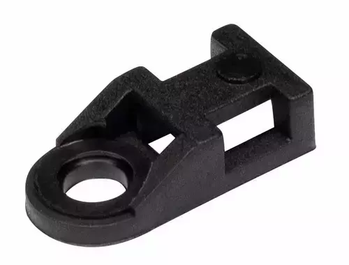 Cable Tie Eyelet (19 x 9mm) 4.8 mm Hole Black (Pack of 100)