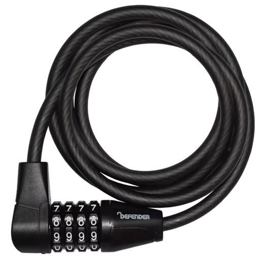DEFENDER By Squire Cycle Cable Lock With 4 Wheel Combination 8mm x 1500mm