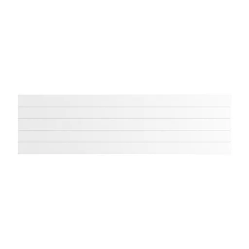 Flat Cover Plate with Lines 500 x 1800 Gloss White