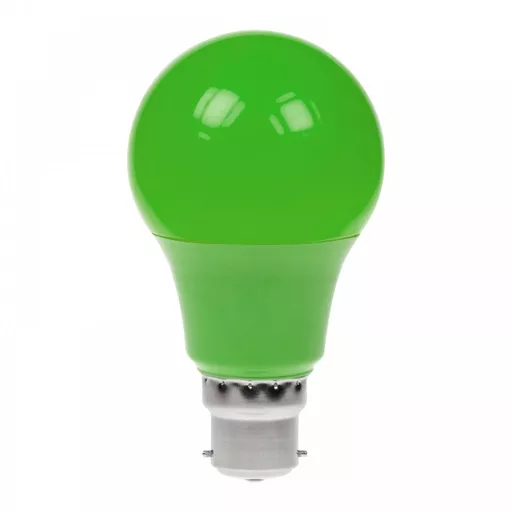 Prolite 6W Dimmable LED GLS Lamp BC Green