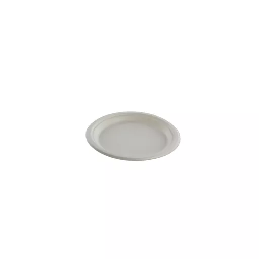 6" Round Bagasse Plate