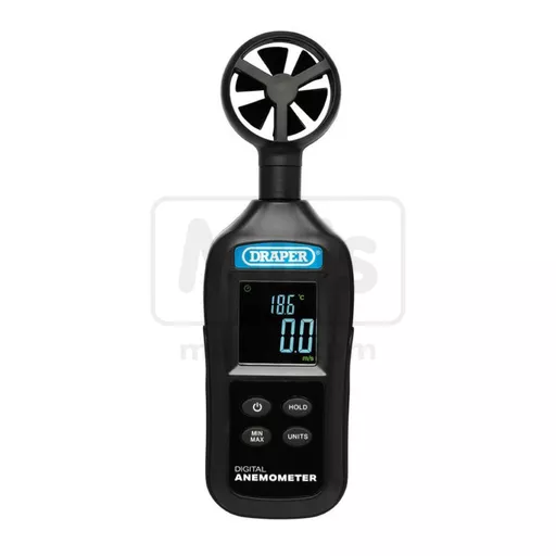 Draper Handheld Digital Anemometer 0.4-30m/s & -20 to +70C
