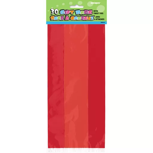 Cello Bag - Red - Pack of 30
