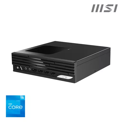 MSI PRO DP21 12M Intel Core i5-12400 Barebone, Mini-PC, 2.3L, Type-C, USB 3.2 Gen2, HDMI, DisplayPort, LAN, WiFi, BT, VESA, Supports Max 64GB DDR4 SO-DIMM (2 Slots), M.2 (1 Slot), 2.5'SSD/HDD (2 Slot)