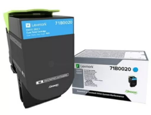 Lexmark 73B0020 Toner-kit cyan, 15K pages ISO/IEC 19752 for Lexmark CS 827