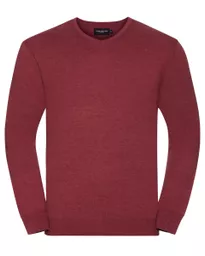 Men's V-Neck Knitted Pullover