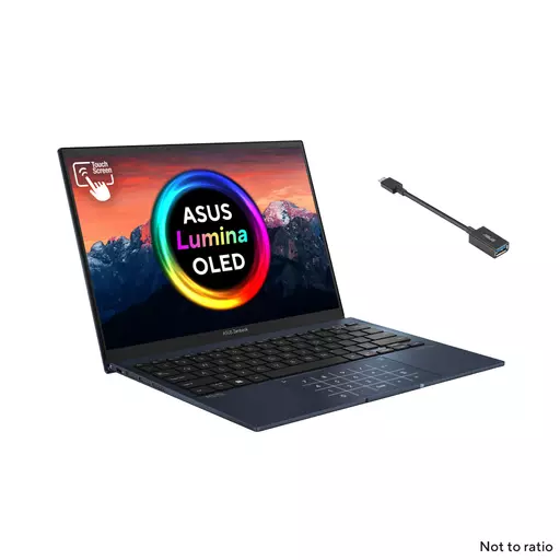 ASUS ZenBook S 13 OLED UM5302TA-LX200W 6800U​ Notebook 33.8 cm (13.3") Touchscreen WQXGA+ AMD Ryzen™ 7 16 GB LPDDR5-SDRAM 512 GB SSD Wi-Fi 6E (802.11ax) Windows 11 Home Blue