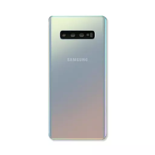 Back Cover w/ Camera Lens (Service Pack) (Prism Silver) - For Galaxy S10+ (G975)