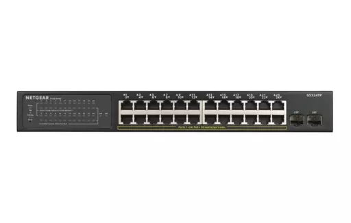 NETGEAR GS324TP Managed L2/L3/L4 Gigabit Ethernet (10/100/1000) Power over Ethernet (PoE) Black