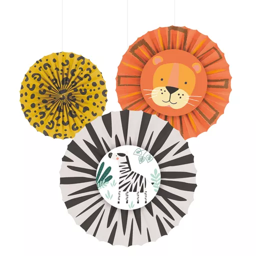 Get Wild Paper Fan Decorations