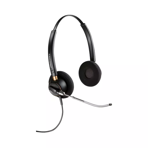 Poly EncorePro 520V Binaural Headset VoiceTube +Quick Disconnect