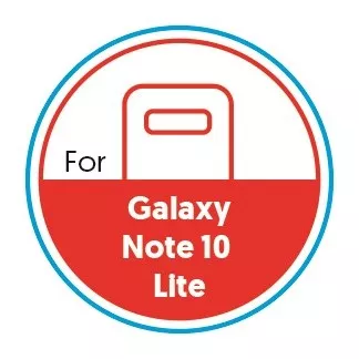 Smartphone Circular 20mm Label - Galaxy Note 10 Lite - Red