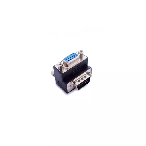 Right Angled Male to Female VGA Adaptor