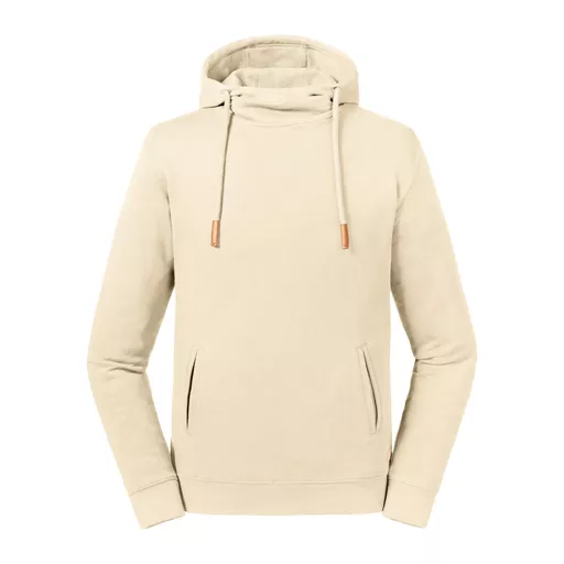 Unisex Organic High Collar Hooded Sweat