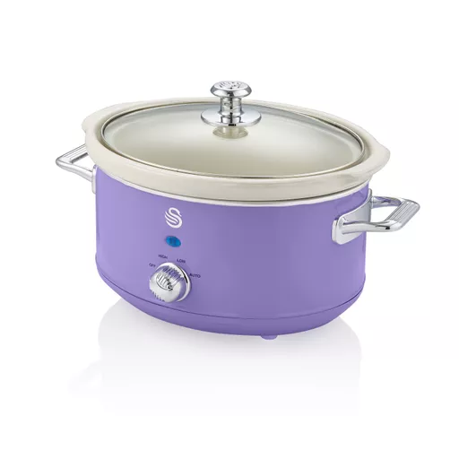 3.5L Slow Cooker Retro Purple