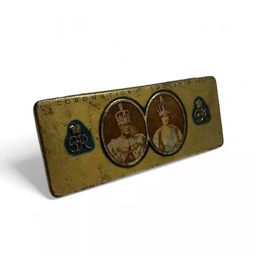 George VI and Queen Mother Rowntree Coronation Tin