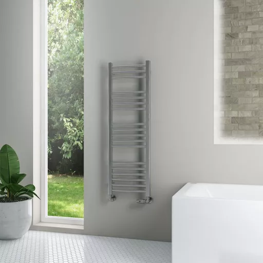 Wendover Straight Stainless Steel Multirail 1200 x 400 Brushed