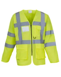 Hi-Vis Executive Long Sleeve Waistcoat