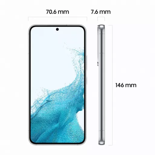 Samsung Galaxy S22 SM-S901B 15.5 cm (6.1") Dual SIM Android 12 5G USB Type-C 8 GB 256 GB 3700 mAh White