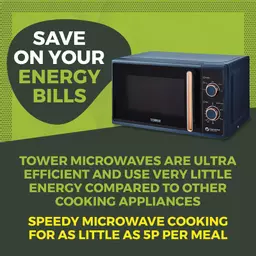 Tower microwave deals midnight blue