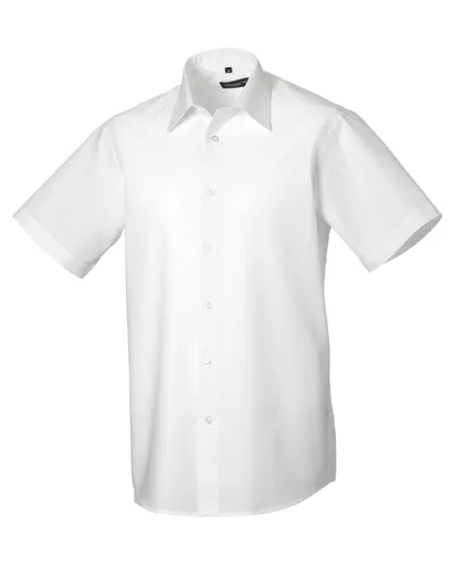 Men's Short Sleeve Easy Care Tailored Oxford Shirt